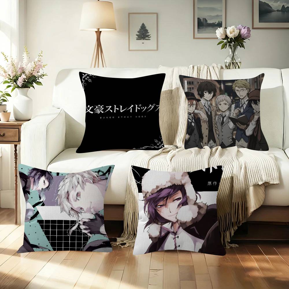 Home.Textiles Cushion - Funda de cojín de Anime B-Bungo
