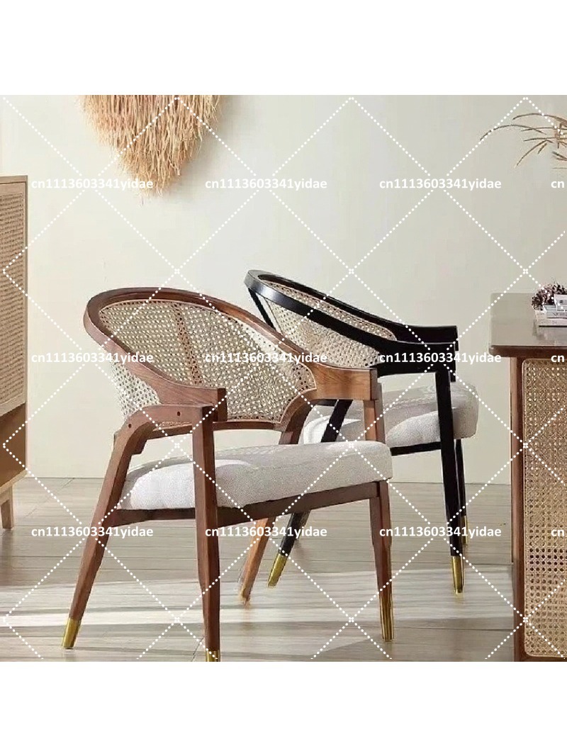 Home Textiles Fabric - Silla de Comedor de Madera Maciza