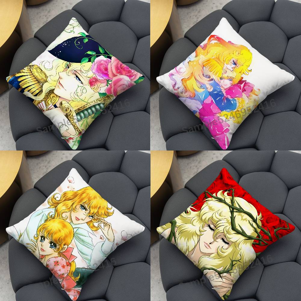 Versailles Home Textiles - Funda de cojín cuadrada R-Rose Of
