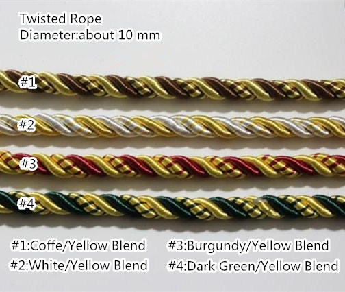 Cuerda Trenzada de 4 Colores,  - Home.Textiles Cushion reseña y precio
