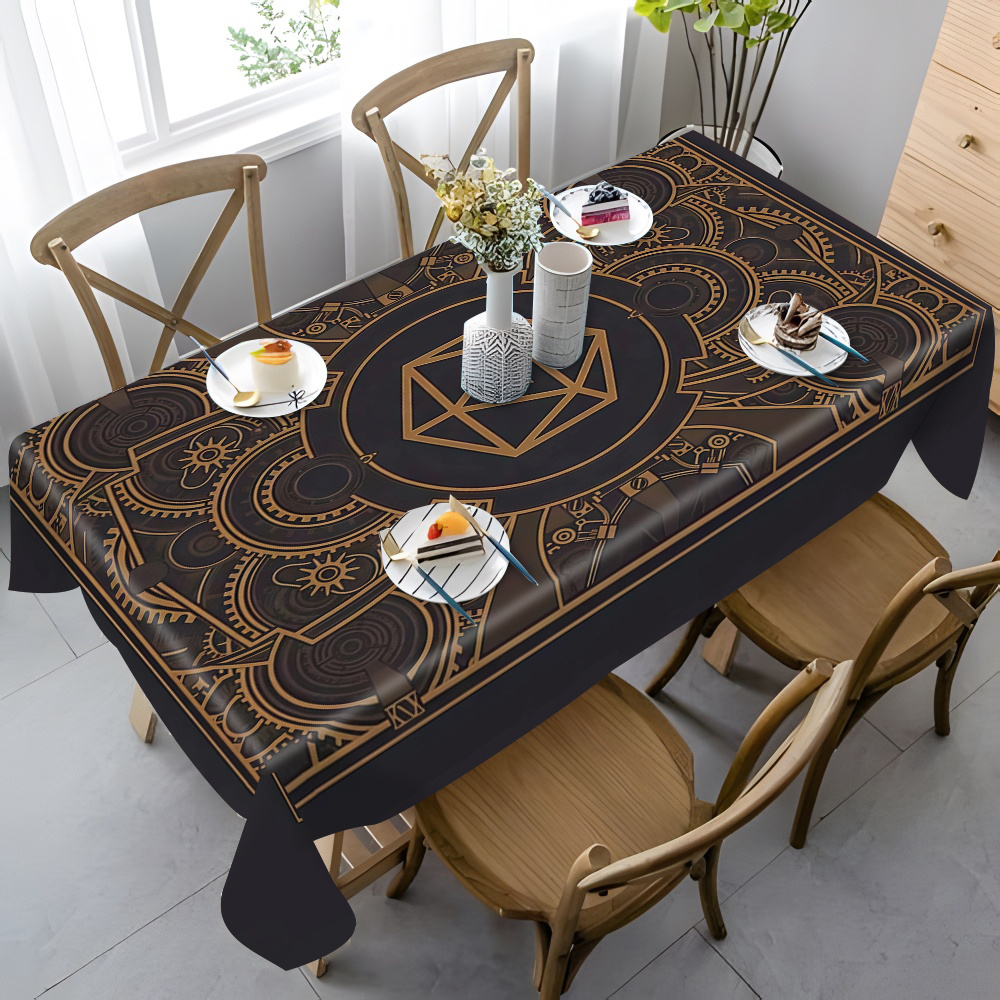 Mantel con diseño de engranaje - Home Textiles And Decor reseña y precio