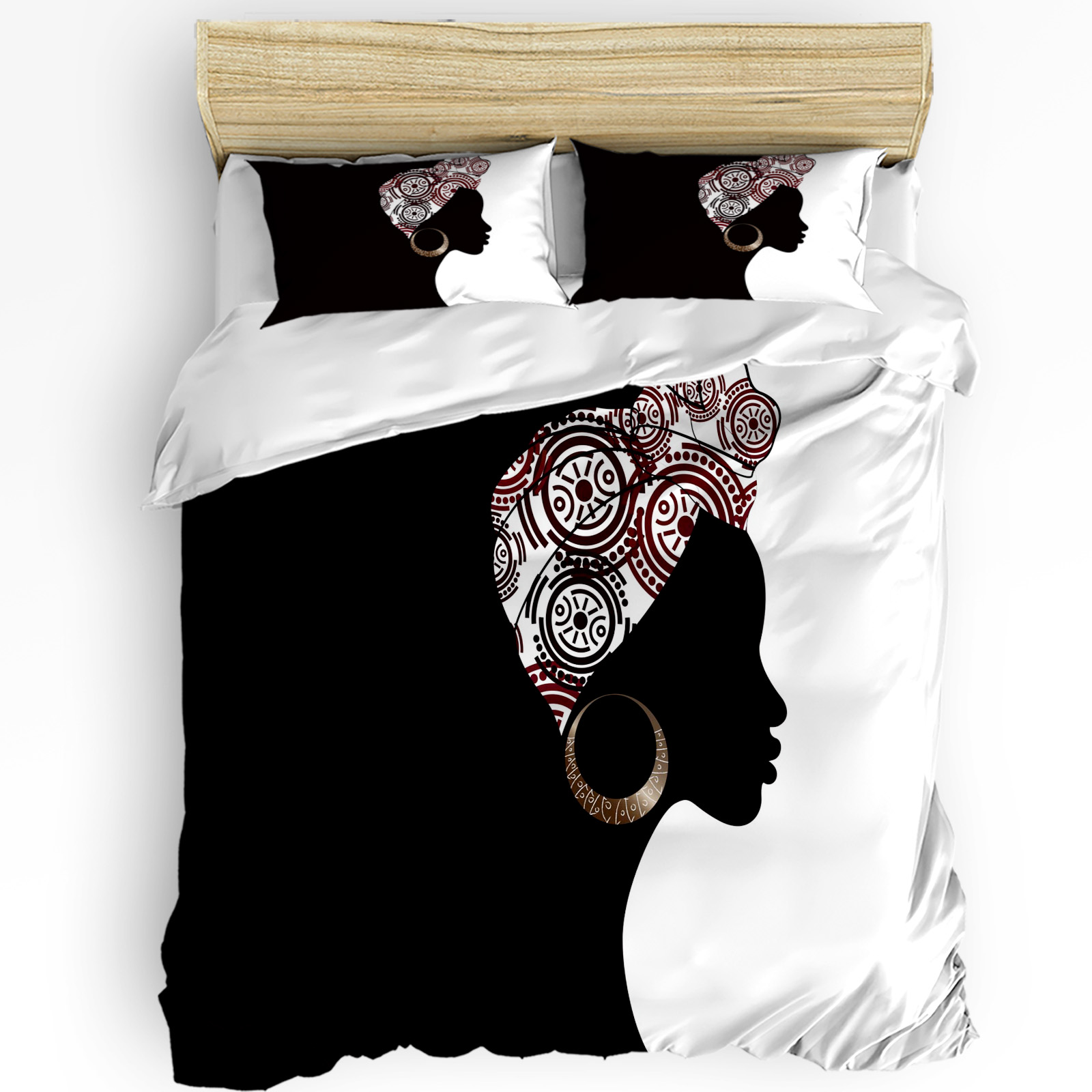 Juego de cama negro y blanco p - Home Textiles Bedding reseña y precio